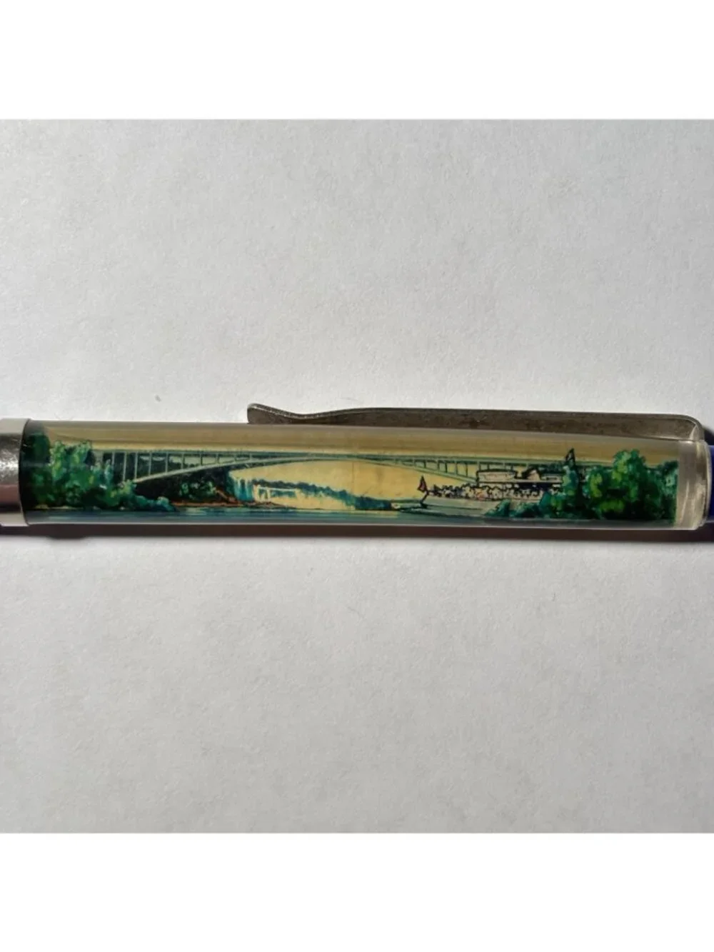Niagara Falls Canada Floaty Pen Maid of the Mist Tour Boat Bridge Waterfalls Vtg